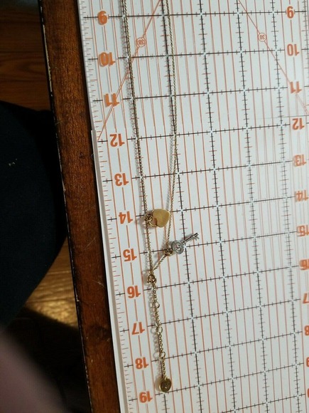 Juicy Couture Silver Double Strand Heart & Crystal Key Charm Necklace - Picture 8 of 10